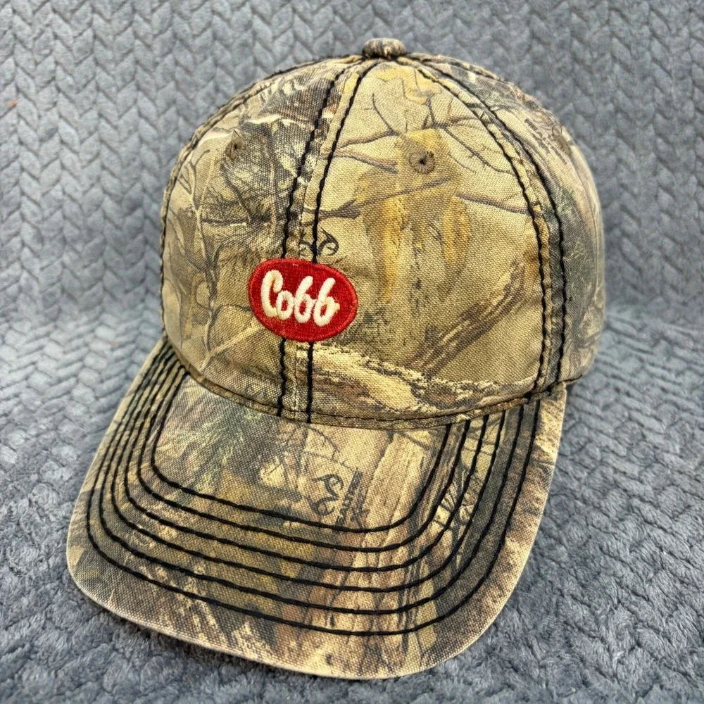 Cobb Realtree Camo Baseball Hat Adjustable Hunting Fishing Cap Camouflage 0734